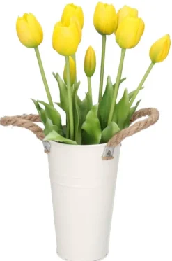 TULIPANER BUKETT AF TULIPANER GUMMIBELAGET GUMMI SILIKONE LIKE LIFE