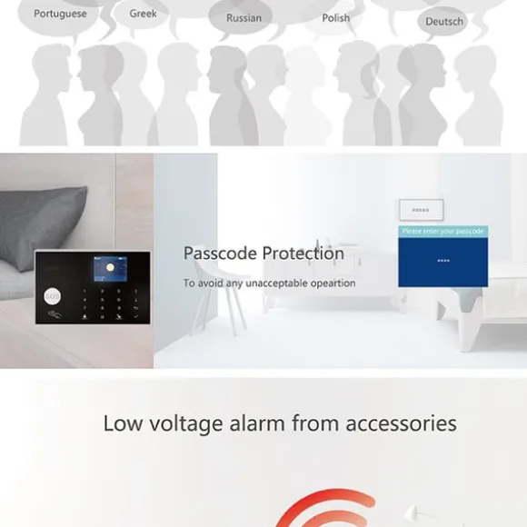Tuya Wireless WiFi+GSM Alarmsystem