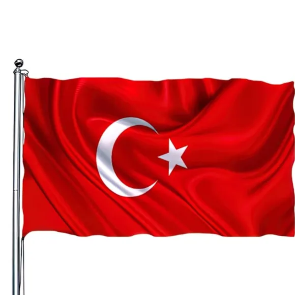 Tyrkiet Flag - 150 x 90 cm