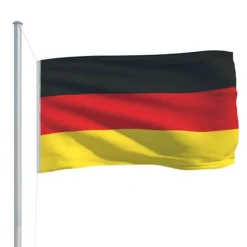 Tysk Flag 90x150 cm - Holdbart Polyester | Farve: Sort, Rød, Gul | Størrelse: 90x150 cm