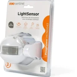 Udendørs bevægelsesdetektor - SCS SENTINEL - LightSensor hvid - Rækkevidde 12m - Vinkel 180°