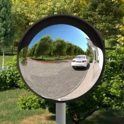 Udendørs konveks trafikspejl Ø45 cm polycarbonat sort - Trafikspejl - Trafikspejle - Home & Living