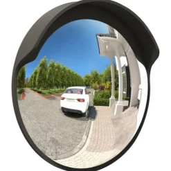 Udendørs konveks trafikspejl Ø45 cm polycarbonat sort - Trafikspejl - Trafikspejle - Home & Living