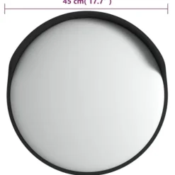Udendørs konveks trafikspejl Ø45 cm polycarbonat sort - Trafikspejl - Trafikspejle - Home & Living