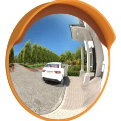 Udendørs konveks trafikspejl Ø30 cm polycarbonat sort - Trafikspejl - Trafikspejle - Home & Living