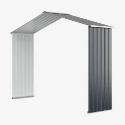 Udendørs opbevaringsskur, 213x127x195 cm / 277x191x202 cm / 340x255x210 cm, Grå