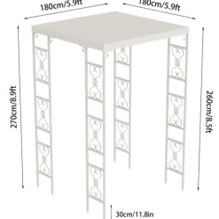 Udendørs Pavillon, Vandtæt, Nem Montering, Elegant Design