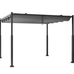 Udendørs Pergola, 3M x 3M, Grå