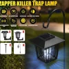 Udendørs Solar Mosquito Killer Lampe Elektrisk Bug Zapper Vandtæt Insektfælde Anti Myg Lys Haveplæne Myggefælde