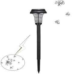 Udendørs Solar Mosquito Killer Lampe Elektrisk Bug Zapper Vandtæt Insektfælde Anti Myg Lys Haveplæne Myggefælde