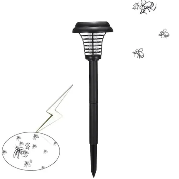 Udendørs Solar Mosquito Killer Lampe Elektrisk Bug Zapper Vandtæt Insektfælde Anti Myg Lys Haveplæne Myggefælde