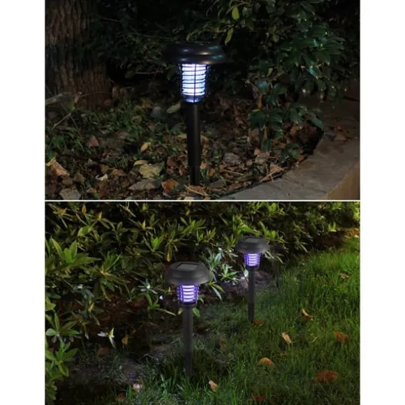 Udendørs Solar Mosquito Killer Lampe Elektrisk Bug Zapper Vandtæt Insektfælde Anti Myg Lys Haveplæne Myggefælde