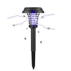 Udendørs Solar Mosquito Killer Lampe Elektrisk Bug Zapper Vandtæt Insektfælde Anti Myg Lys Haveplæne Myggefælde