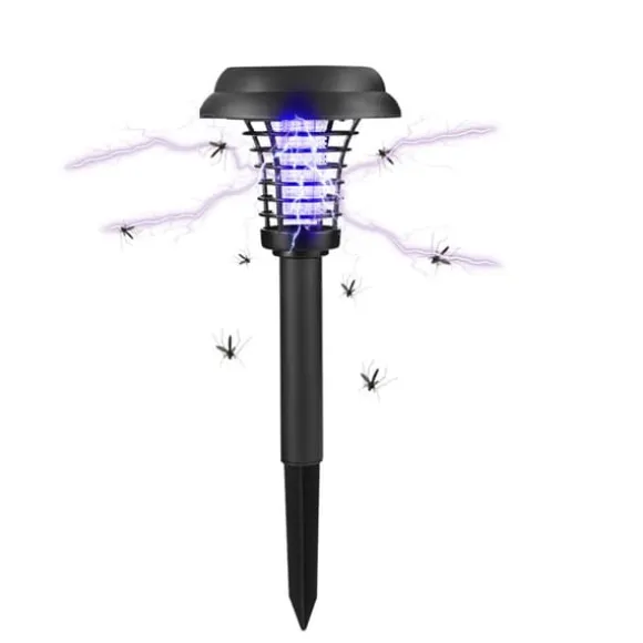 Udendørs Solar Mosquito Killer Lampe Elektrisk Bug Zapper Vandtæt Insektfælde Anti Myg Lys Haveplæne Myggefælde
