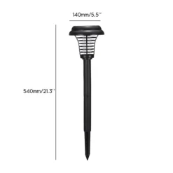 Udendørs Solar Mosquito Killer Lampe Elektrisk Bug Zapper Vandtæt Insektfælde Anti Myg Lys Haveplæne Myggefælde