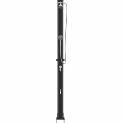 Udendørs solbruser i sort PVC og aluminium - Stilfuld og funktionel | Højde: 217 cm