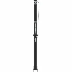 Udendørs solbruser i sort - Stilfuld og funktionel | Materiale: PVC og aluminium | Højde: 217 cm