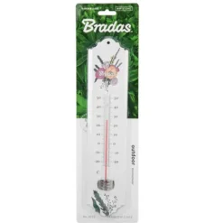 Udendørs vinduestermometer, metal, område: -25/50 grader Celsius, længde 20 cm
