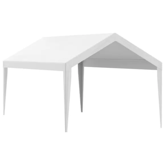 Udskiftning af baldakindæksel 10x20 fod, garagetelt, vandtæt & UV-beskyttet. Nem installation med bungees. (Kun topdæk, ramme ikke inkluderet)