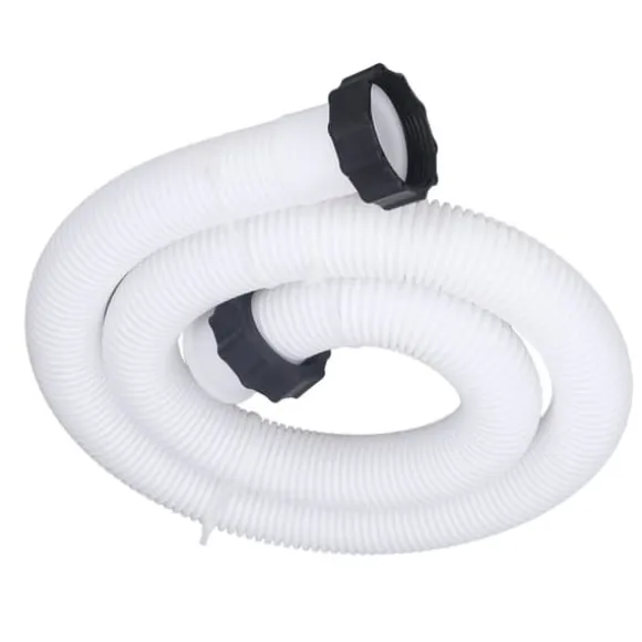 Udskiftningsslange til poolpumpe til udskiftning af poolslange på 1,5 tommer i diameter til pools over jorden Hvid