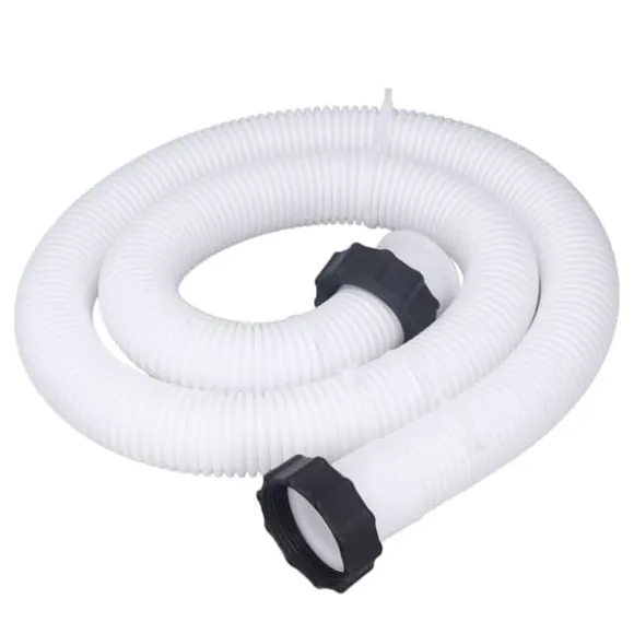 Udskiftningsslange til poolpumpe til udskiftning af poolslange på 1,5 tommer i diameter til pools over jorden Hvid