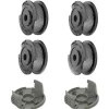 Udskiftningsspole- og dækselsæt til Bosch Easy GrassCut 4-Pack