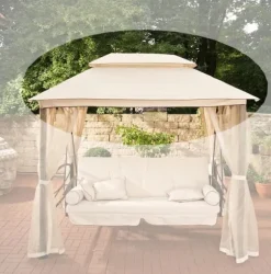 Udskiftningstak Garden Swing - Reserve Tag - Vejr - Resistent, Vand -Repellent Polyester Farve: Fløde