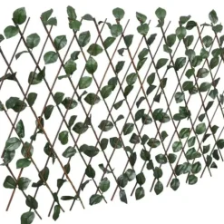 Udvideligt pilehegn med espalier - 5 stk. | Mål: 180x60 cm | Kunstige blade