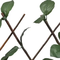 Udvideligt pilehegn med espalier - 5 stk. | Mål: 180x60 cm | Kunstige blade