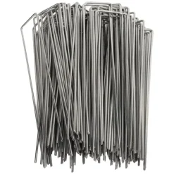 U-formede havepæle i galvaniseret stål - 100 stk. - 3 mm tykkelse