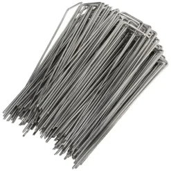 U-formede havepæle i galvaniseret stål - 100 stk. - 3 mm tykkelse