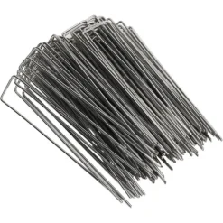 U-formede havepæle i galvaniseret stål - 100 stk. - 3 mm tykkelse