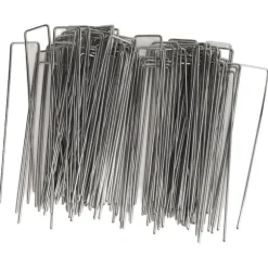 U-formede havepæle i galvaniseret stål - 100 stk. - 3 mm tykkelse