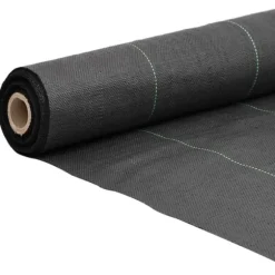 Ukrudtsdug - Slidstærk UV-stabiliseret PP | Størrelse: 1,5x25 m | Farve: Sort