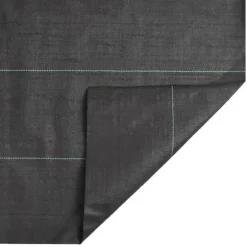 Ukrudtsdug - Slidstærk UV-stabiliseret PP | Størrelse: 1,5x25 m | Farve: Sort