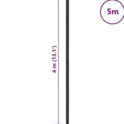 Ukrudtsdug 4x5 m - Slidstærk PP, UV-stabiliseret | Farve: Sort