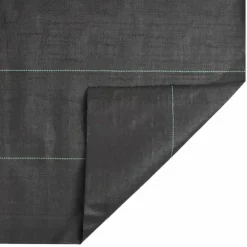 Ukrudtsdug 2x25 m - Slidstærk og UV-stabiliseret | Farve: Sort