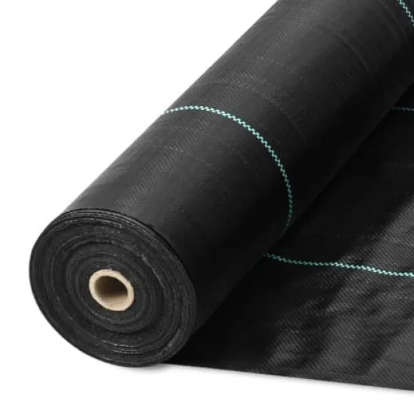 Ukrudtsdug, 3,96x32,92 m, Sort, Polypropylen
