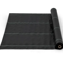 Ukrudtsspærredug, 25x2 m, Sort