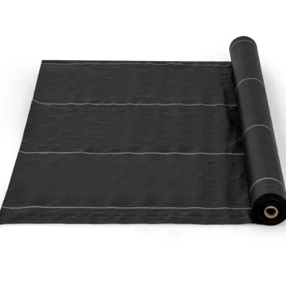 Ukrudtsspærredug, 25x2 m, Sort