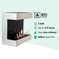 Umbria bio-ethanol vægpejs - humørpejs - 3 KW varme