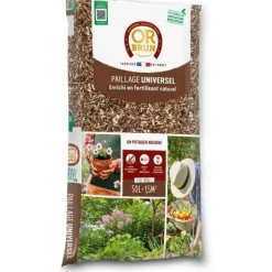 Universal barkflis - BRUN GULD - OBRPFUNI50N - 50 L