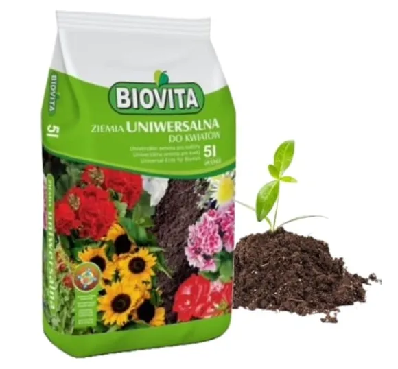 Universal havejord 5,5-6,5 pH til blomster 5 l