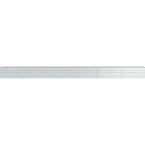 Upphöjd odlingslåda i galvaniserat stål - Trädgårdsbädd | Färg: Silver | Storlek: 600x80x45 cm