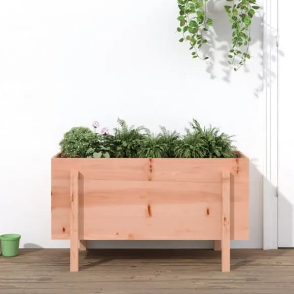 Upphöjd odlingslåda på ben - Massivt douglasträ | Storlek: 101x50x57 cm