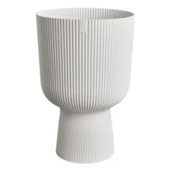 Urtepotte - Elho - Vibes Fold Coupe - Hvid - L 30 x B 29,5 x H 45 cm - Indendørs - 100% genbrugt