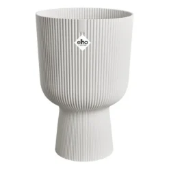 Urtepotte - Elho - Vibes Fold Coupe - Hvid - L 30 x B 29,5 x H 45 cm - Indendørs - 100% genbrugt