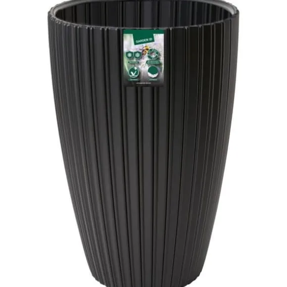 Urtepotte - Garden ID - Fancy - 40 x 58 cm - Til haver, altaner eller indendørs - Sort