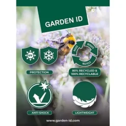 Urtepotte - Garden ID - Fancy - 40 x 58 cm - Til haver, altaner eller indendørs - Sort