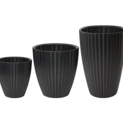 Urtepotte - Garden ID - Fancy - 40 x 58 cm - Til haver, altaner eller indendørs - Sort